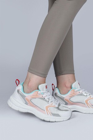 28712 Beyaz - Renkli Kadın Sneaker Günlük Spor Ayakkabı - 4