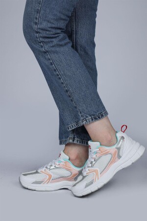 28712 Beyaz - Renkli Kadın Sneaker Günlük Spor Ayakkabı - 5