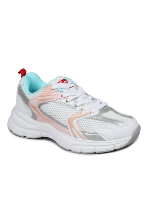 28712 Beyaz - Renkli Kadın Sneaker Günlük Spor Ayakkabı - 6