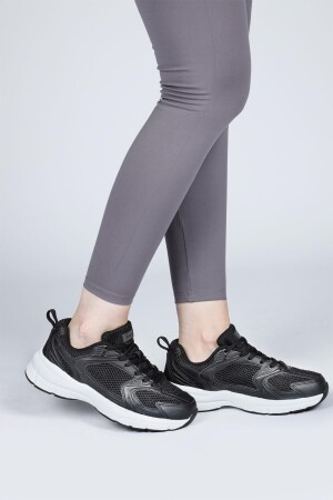 28712 Siyah - Beyaz Kadın Sneaker Günlük Spor Ayakkabı - 5