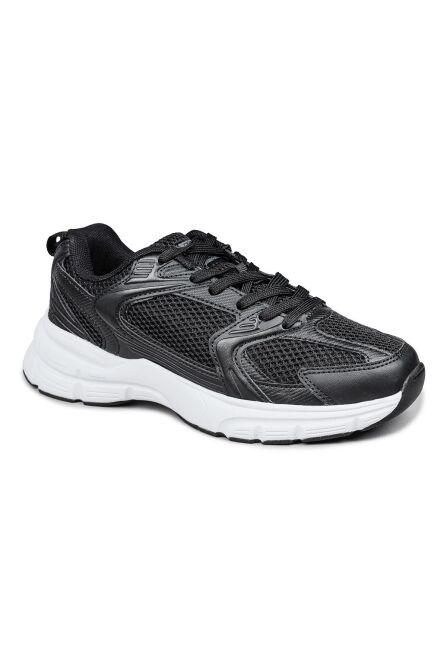 28712 Siyah - Beyaz Kadın Sneaker Günlük Spor Ayakkabı - 6
