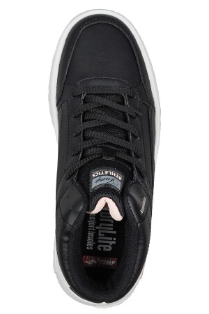 28756 Yüksek Bilekli Siyah Kadın Sneaker Günlük Spor Ayakkabı - 6