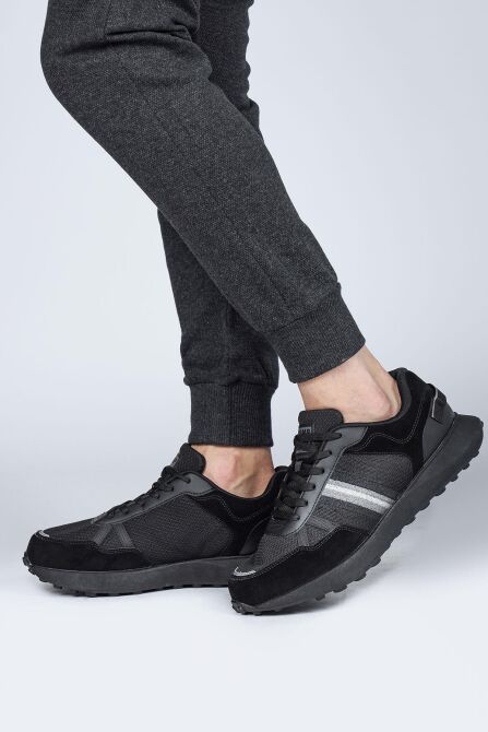 29052 Siyah Erkek Sneaker Günlük Spor Ayakkabı - 2