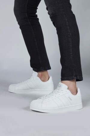 29055 Beyaz Erkek Sneaker Günlük Spor Ayakkabı - 4