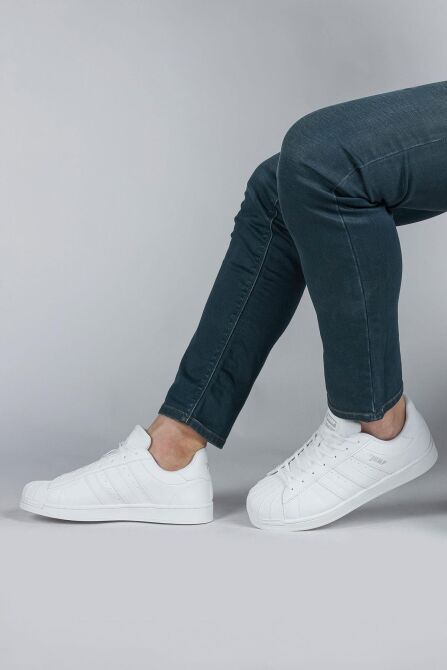 29055 Beyaz Erkek Sneaker Günlük Spor Ayakkabı - 5