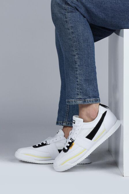 29072 Beyaz - Gri Erkek Sneaker Günlük Spor Ayakkabı - 4