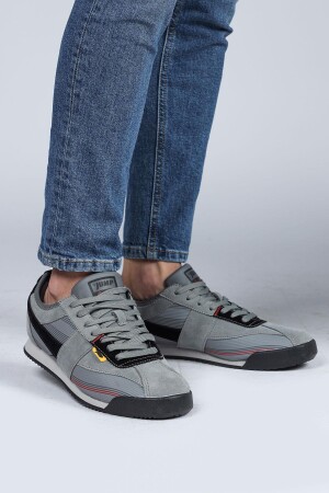 29072 Gri - Siyah Erkek Sneaker Günlük Spor Ayakkabı - 2