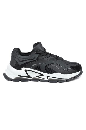 29085 Siyah - Beyaz Erkek Sneaker Günlük Spor Ayakkabı - 1