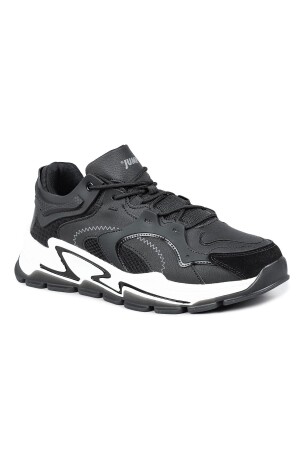 29085 Siyah - Beyaz Erkek Sneaker Günlük Spor Ayakkabı - 8
