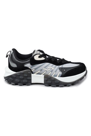 29092 Siyah - Somon Pembe Kadın Sneaker Günlük Spor Ayakkabı 