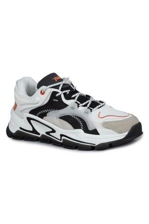 29096 Beyaz - Siyah Kadın Sneaker Günlük Spor Ayakkabı - 6