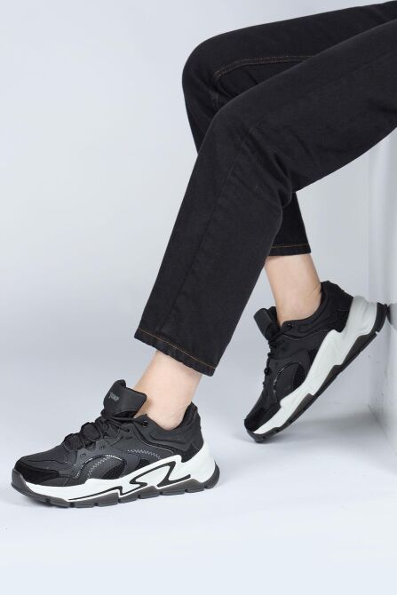 29096 Siyah Kadın Sneaker Günlük Spor Ayakkabı - 3