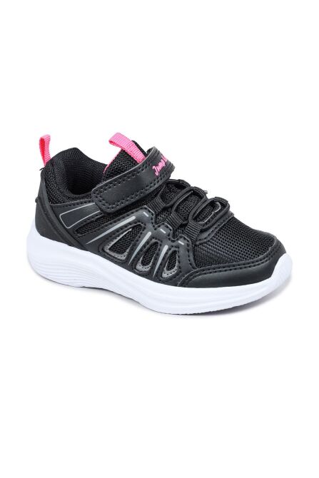 29183 Cırtlı Siyah Kız Çocuk Sneaker Günlük Spor Ayakkabı - 2