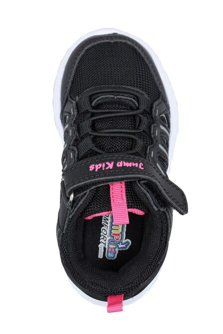 29183 Cırtlı Siyah Kız Çocuk Sneaker Günlük Spor Ayakkabı - 3