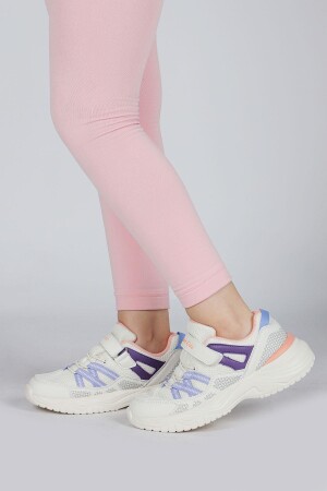 29187 Cırtlı İndigo Mavi - Pembe Kız Çocuk Sneaker Günlük Spor Ayakkabı - 2
