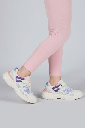 29187 Cırtlı İndigo Mavi - Pembe Kız Çocuk Sneaker Günlük Spor Ayakkabı - 4