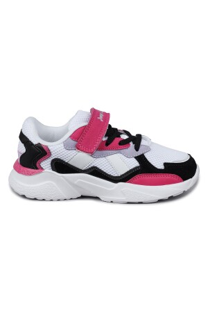 29189 Cırtlı Beyaz - Lila Kız Çocuk Sneaker Günlük Spor Ayakkabı - Jump