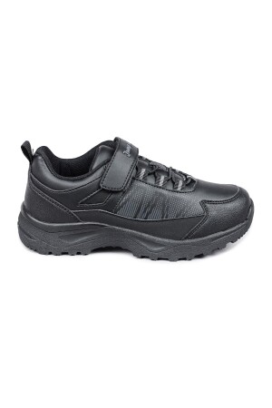 29195 Cırtlı Full Siyah Üniseks Çocuk Sneaker Günlük Spor Ayakkabı 