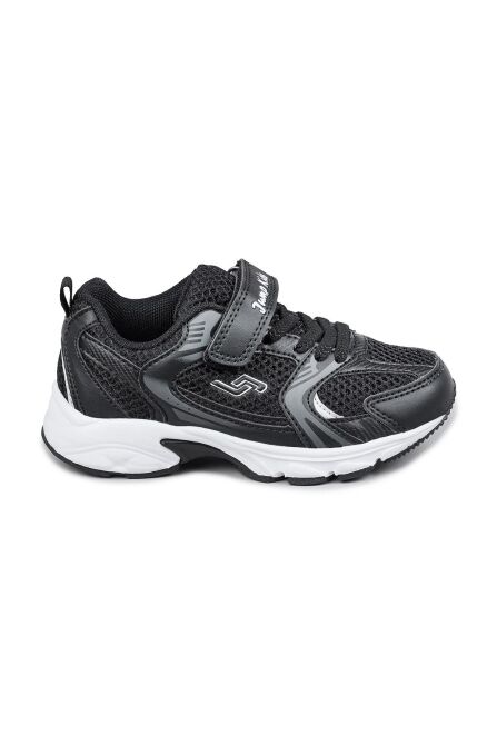 29203 Cırtlı Siyah - Beyaz Üniseks Çocuk Sneaker Günlük Spor Ayakkabı - 1