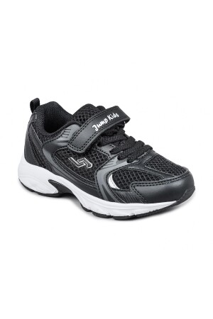 29203 Cırtlı Siyah - Beyaz Üniseks Çocuk Sneaker Günlük Spor Ayakkabı - 6