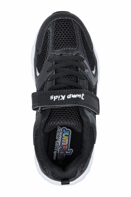 29203 Cırtlı Siyah - Beyaz Üniseks Çocuk Sneaker Günlük Spor Ayakkabı - 7