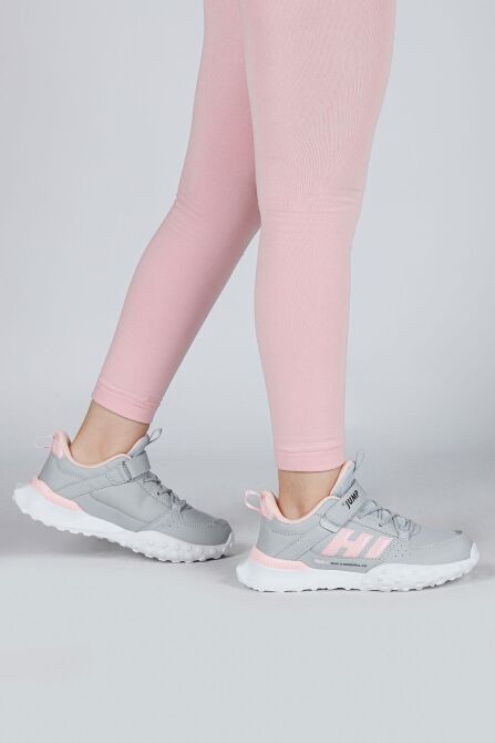 29602 Cırtlı Gri - Pembe Kız Çocuk Sneaker Günlük Spor Ayakkabı - 3