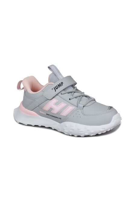 29602 Cırtlı Gri - Pembe Kız Çocuk Sneaker Günlük Spor Ayakkabı - 7