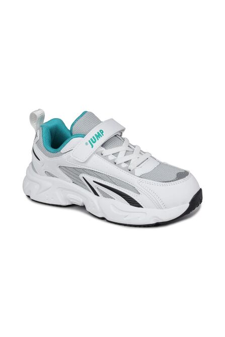 29604 Cırtlı Beyaz - Mavi Üniseks Çocuk Sneaker Günlük Spor Ayakkabı - 5