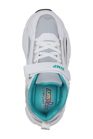 29604 Cırtlı Beyaz - Mavi Üniseks Çocuk Sneaker Günlük Spor Ayakkabı - 6