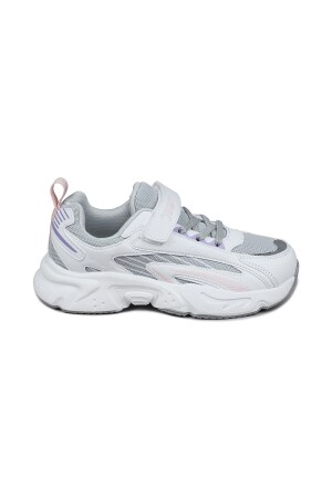 29604 Cırtlı Lila - Beyaz Kız Çocuk Sneaker Günlük Spor Ayakkabı 