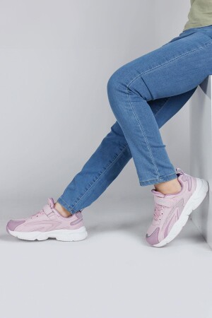 29604 Cırtlı Pembe Kız Çocuk Sneaker Günlük Spor Ayakkabı - 4