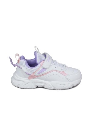 29605 Cırtlı Beyaz - Pembe Kız Çocuk Sneaker Günlük Spor Ayakkabı 