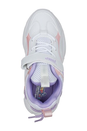 29605 Cırtlı Beyaz - Pembe Kız Çocuk Sneaker Günlük Spor Ayakkabı - 8