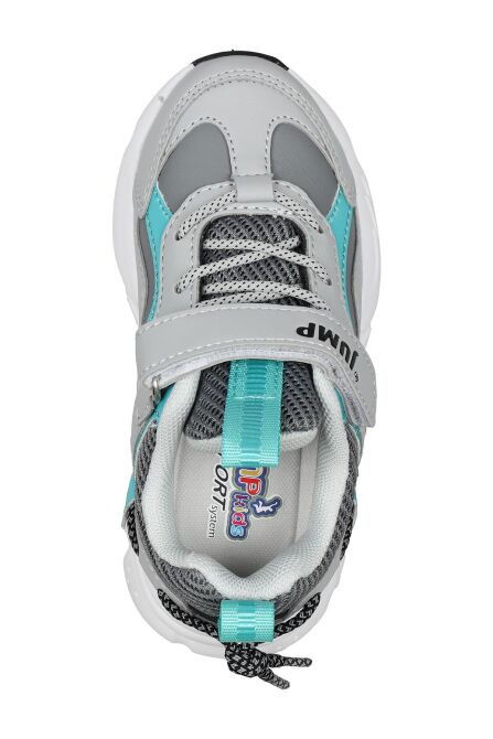 29605 Cırtlı Gri - Mavi Üniseks Çocuk Sneaker Günlük Spor Ayakkabı - 8