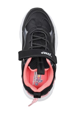 29605 Cırtlı Siyah - Somon Pembe Kız Çocuk Sneaker Günlük Spor Ayakkabı - 3