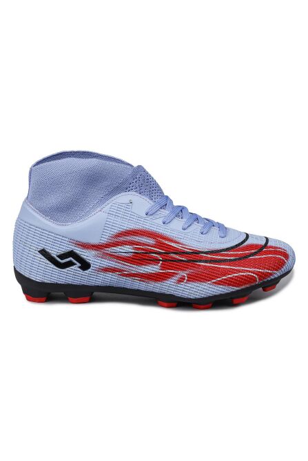 29676 Çoraplı Mor - Kırmızı Çim Halı Saha Krampon Futbol Ayakkabısı - 1