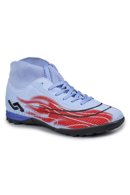 29677 Çoraplı Mor - Kırmızı Halı Saha Krampon Futbol Ayakkabısı - 5