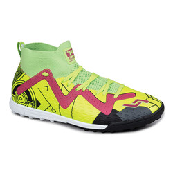 29683 Neon Yeşil Çoraplı Halı Saha Krampon Futbol Ayakkabısı - Jump
