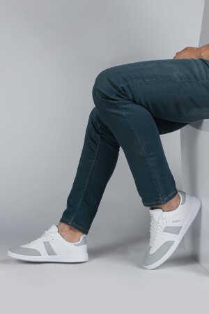29787 Beyaz - Gri Erkek Sneaker Günlük Spor Ayakkabı - 3