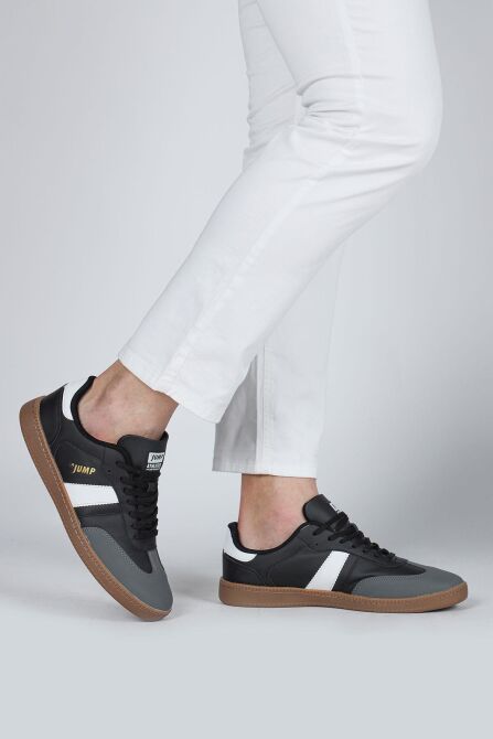 29787 Siyah - Beyaz Erkek Sneaker Günlük Spor Ayakkabı - 4