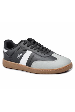 29967 Siyah - Beyaz - Gri Kadın Sneaker Günlük Spor Ayakkabı - 7