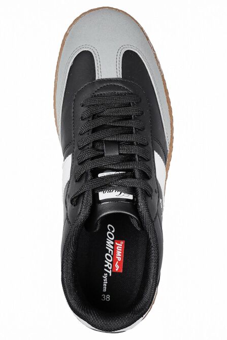 29967 Siyah - Beyaz - Gri Kadın Sneaker Günlük Spor Ayakkabı - 8