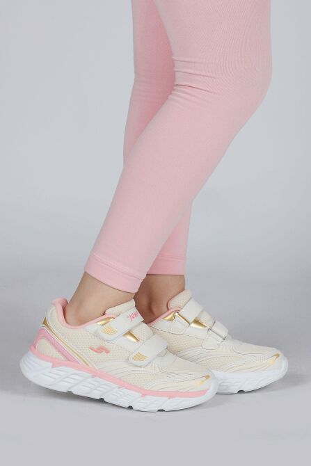 30002 Bej - Pembe Kız Çocuk Sneaker Günlük Spor Ayakkabı - 2