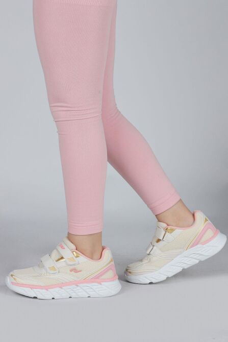 30002 Bej - Pembe Kız Çocuk Sneaker Günlük Spor Ayakkabı - 5