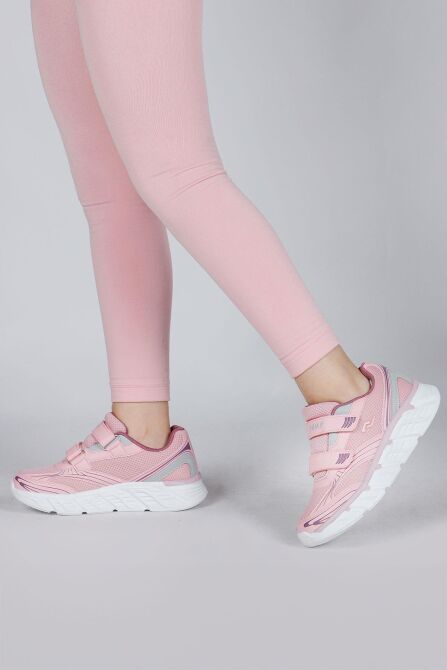 30002 Somon Pembe - Gül Rengi Kız Çocuk Sneaker Günlük Spor Ayakkabı - 4