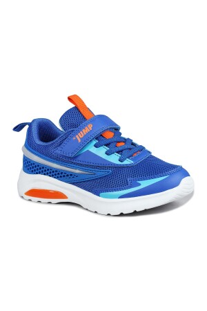 30007 Mavi - Turuncu Erkek Çocuk Işıklı Sneaker Günlük Spor Ayakkabı - 7