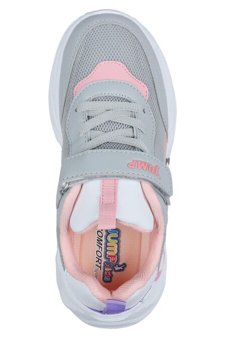 30013 Açık Gri - Pembe Kız Çocuk Sneaker Günlük Spor Ayakkabı - 8