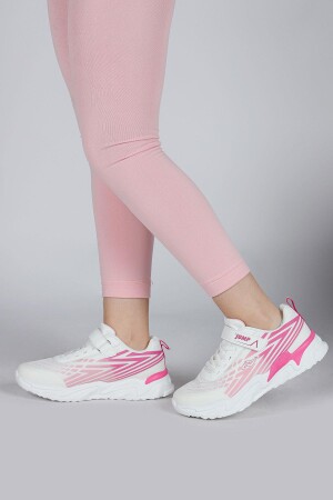 30030 Beyaz - Fuşya Kız Çocuk Sneaker Günlük Spor Ayakkabı - 2