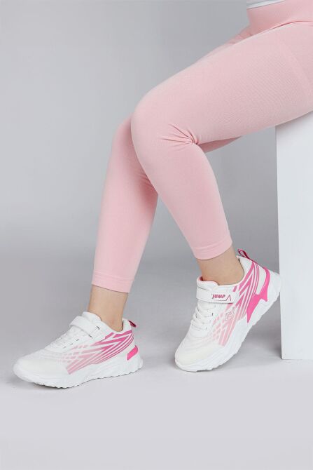 30030 Beyaz - Fuşya Kız Çocuk Sneaker Günlük Spor Ayakkabı - 4