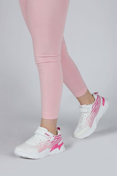 30030 Beyaz - Fuşya Kız Çocuk Sneaker Günlük Spor Ayakkabı - 5